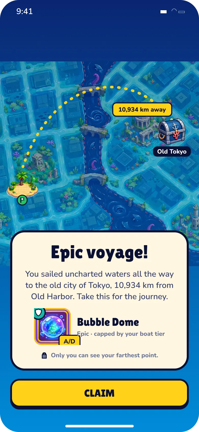 Atlas Rush screen D10 · Epic voyage